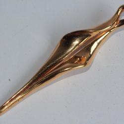 Pendentif design plaqu&eacute; or Mich&egrave;le FORGEOIS