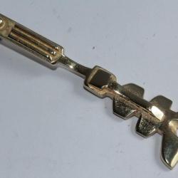 Pendentif design bronze dor&eacute; Mich&egrave;le FORGEOIS