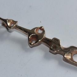 Pendentif design bronze dor&eacute; Mich&egrave;le FORGEOIS