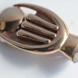 Pendentif design bronze cuivr&eacute; Mich&egrave;le FORGEOIS