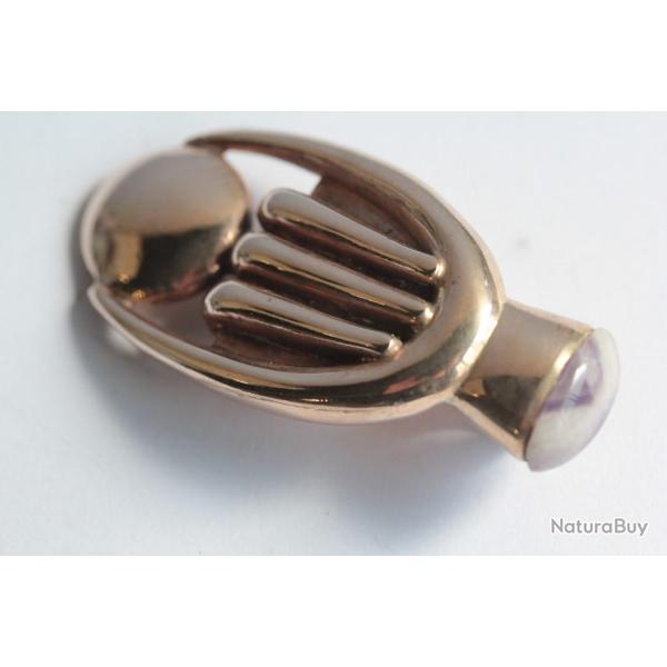 Pendentif design bronze cuivr� Mich�le FORGEOIS