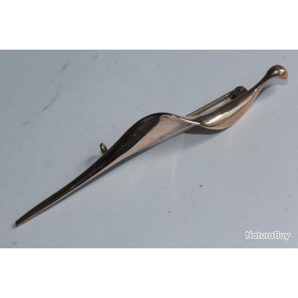 Broche design bronze cuivr� Mich�le FORGEOIS Bijoux