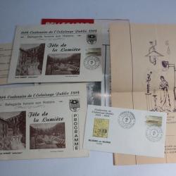 Programme f&ecirc;te du centenaire de l'&eacute;clairage Public 1984 Bellegarde