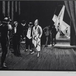 Bois grav&eacute; original Cirque Marc GONTHIER