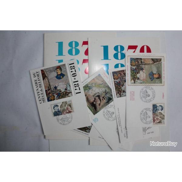Lot centenaire du si�cle de Belfort FDC 1970 Timbres