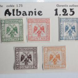 Timbres Albanie Vetekeverria 1921 neufs sur charni&egrave;re