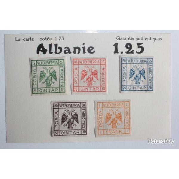 Timbres Albanie Vetekeverria 1921 neufs sur charni�re