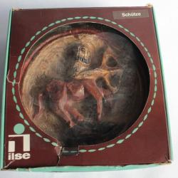 Bas relief bois sculpt&eacute; zodiaque Sagittaire Ilse Sch&uuml;tze