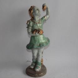 C&eacute;ramique Petite fille aux raisins Marten Gen&egrave;ve