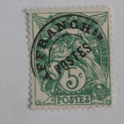 Timbres France pr&eacute;-oblit&eacute;r&eacute; type blanc 5c 1925 erreur d'impression