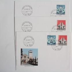 Lot 3 Enveloppes Suisse FDC 1993 muralto monumento storico nazionale