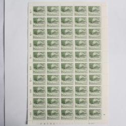 Feuille 50 timbres Suisse nation unies Office europ&eacute;en 1950 neufs