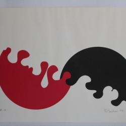 Sérigraphie couleurs André BUCHER 1972 épreuve d'artiste