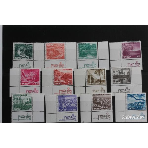 Timbres Isra�l s�rie Landscapes 1971 neufs