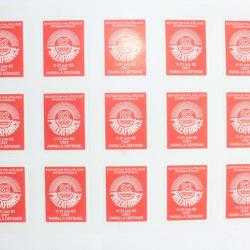 Planche 15 Vignettes Exposition philatélique internationale juin 1982