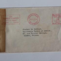Enveloppe Canada les éditions variétés 1944 censor