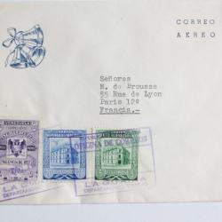Enveloppe air mail Venezuela La Guatra 1957