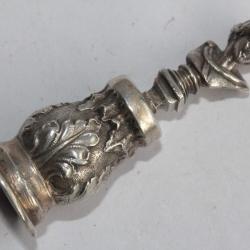 Sceau cachet argent massif Buste à l'antique