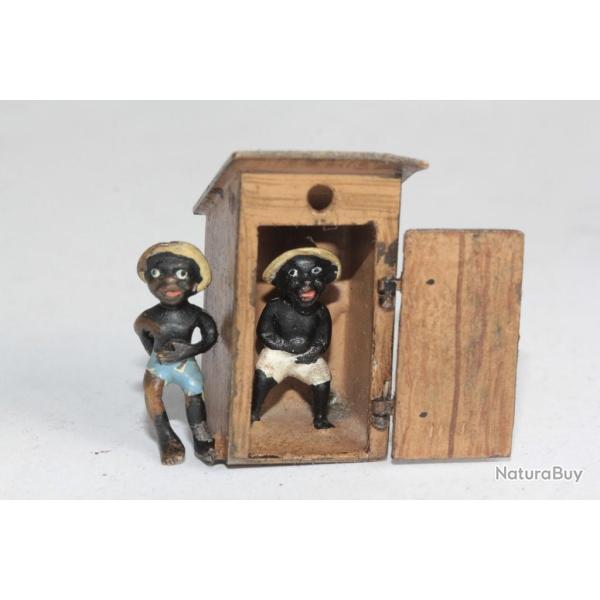 Bronze de Vienne humoristique Enfants au toilette Blackamoor