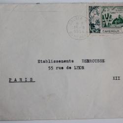 Enveloppe timbre Cameroun Lib&eacute;ration 1954