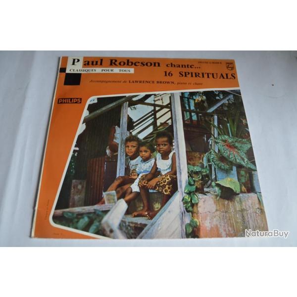 Vinyle 33T Blues  Paul Robeson ?...Chante 16 Spirituals