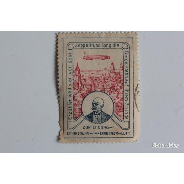 Timbre Vignette Allemagne Zeppelin,so lang die 1930