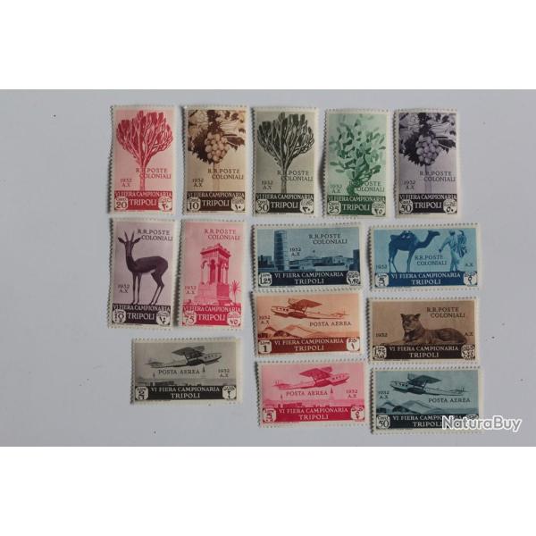 Timbres coloniale Italie campionaria Tripoli neufs sur charni�re 1932