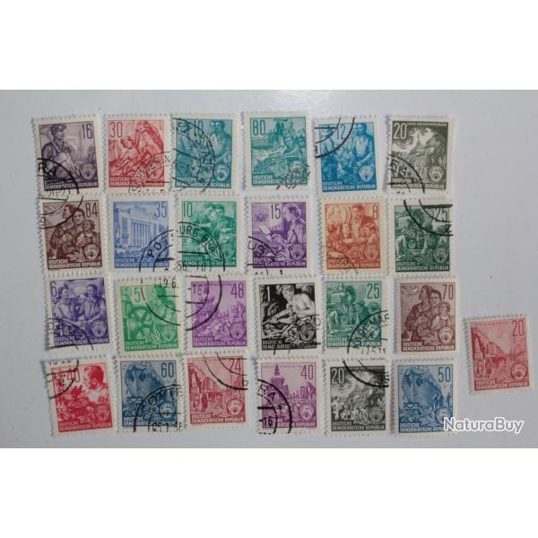 Timbres r�publique d'Allemagne m�tier divers 1954