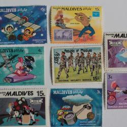 Timbres Republic of Maldives neufs 1986
