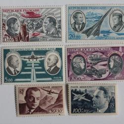 Timbres France Poste aérienne aviateur célèbre neufs