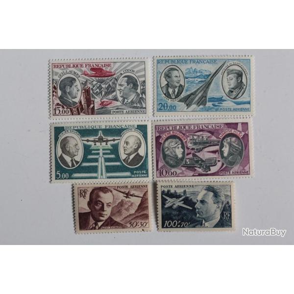 Timbres France Poste a�rienne aviateur c�l�bre neufs