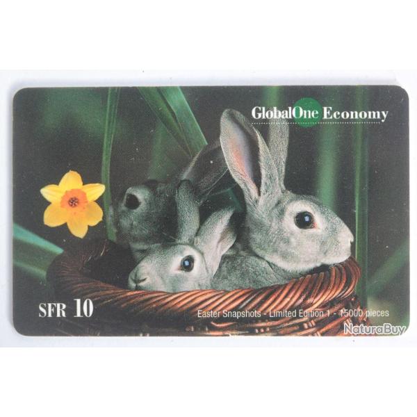 Carte t�l�phonique GlobalOne Economy Easter Snapshots Limited edition