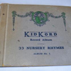 Coffret 5x78T chanson KIDKORD 33 nursery rhymes Album n°1