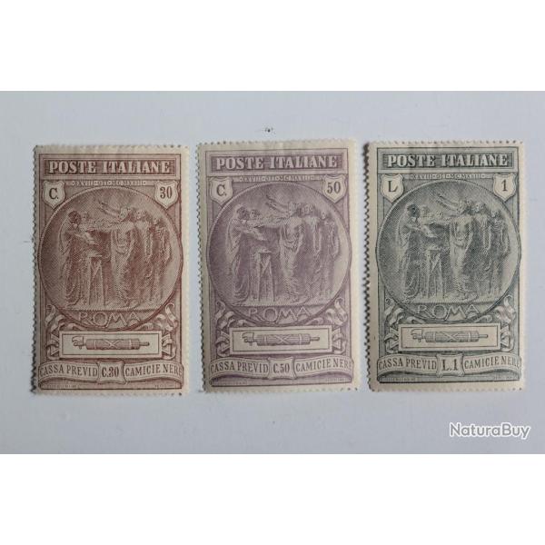 Timbres Italie caisse de pr�voyance des chemises noires 1923 neufs