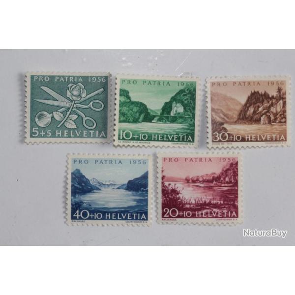 Timbres Suisse Pro Patria repr�sentation symbolique 1956 neufs