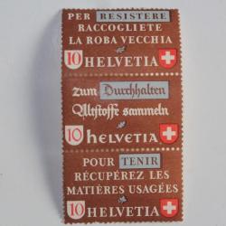 Timbres Suisse récupération des matières usagées 1942 neufs