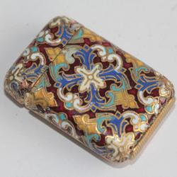 Boite à feu boite d'allumettes émaux cloisonnés Pyrogène