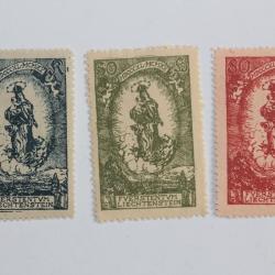 Timbres Liechtenstein anniversaire Jean II madone 1920 d&eacute;faut