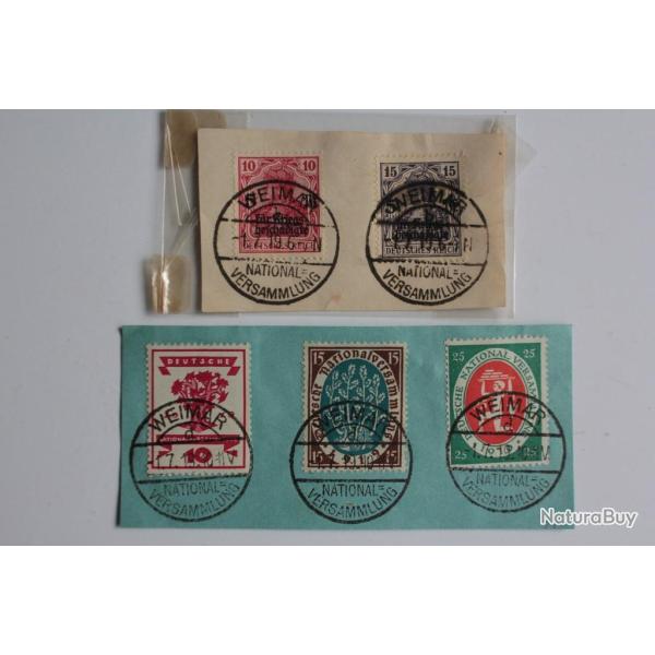 Timbres Allemagne oblit�r� WEIMAR 1919
