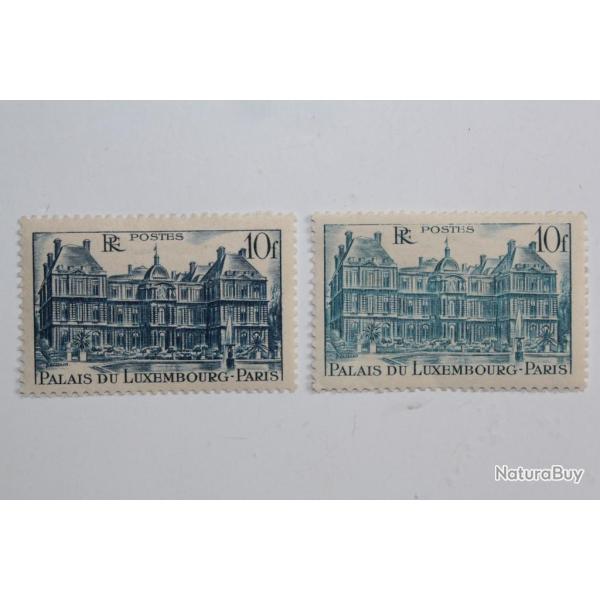 Timbres France palais du Luxembourg vari�t� neuf 1946