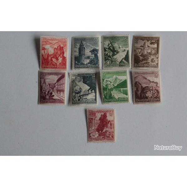 Timbres Allemagne 1938 s�rie compl�te secours d'hiver neufs