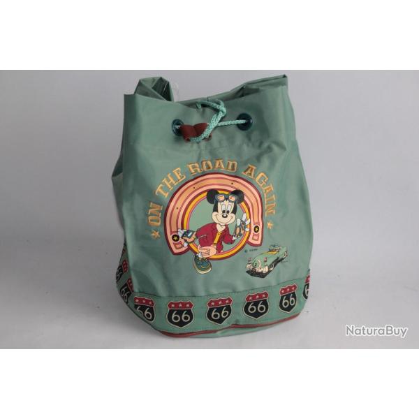 WALT DISNEY Sac � dos vintage Mickey Mouse Road 66