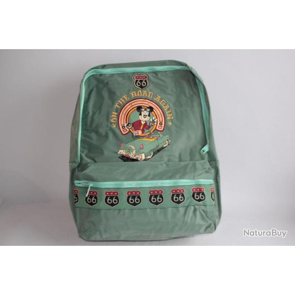 WALT DISNEY Sac � dos vintage Mickey Mouse Road 66