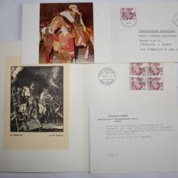 Timbre Suisse nouveau motif le h&eacute;raut PJ + photo 1977