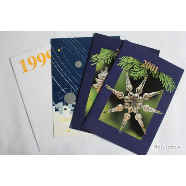 Timbre Suisse bloc x4 PJ nouvelle ann�e 1999 � 2001