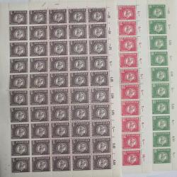Planche 50 timbres Suisse OMS 1957 neufs
