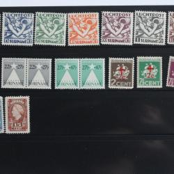 Timbres Suriname poste a&eacute;rienne 1930-1945 neufs