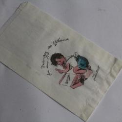 Mangez des g&acirc;teaux Illustration Germaine Bouret Sachet boulangerie