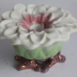 Bougeoir porcelaine Vieux Paris Fleur