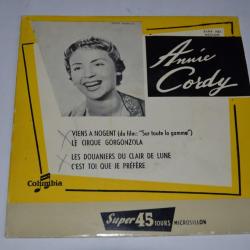 Vinyle 45T Chanson  Annie Cordy ?- Viens &agrave; Nogent